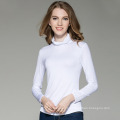 Ladies Turtleneck Long Sleeves T-Shirt Blank Custom Logo